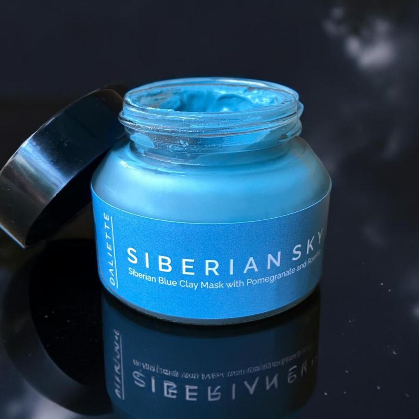 Siberian Sky Face Mask with Blue Tansy